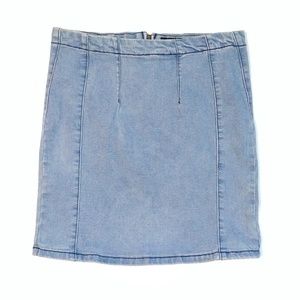 Brandy Melville Chambray Mini Skirt Size M